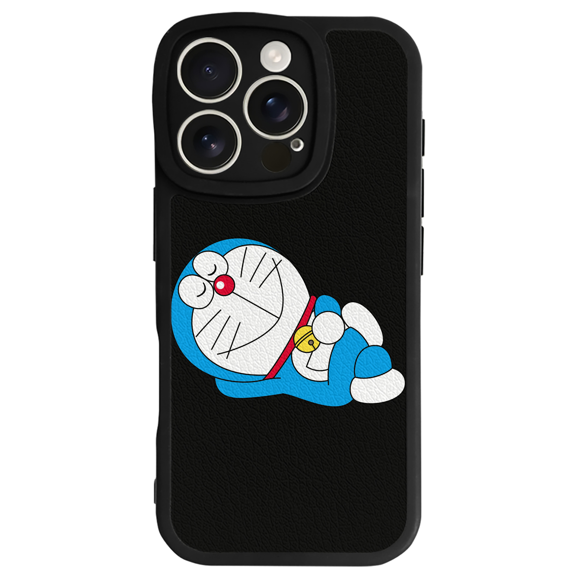 （画像用） ドラえもん Doraemon 【iPhone 16シリーズ対応】シリコンスマホケース（レザー調） 材質：シリコン